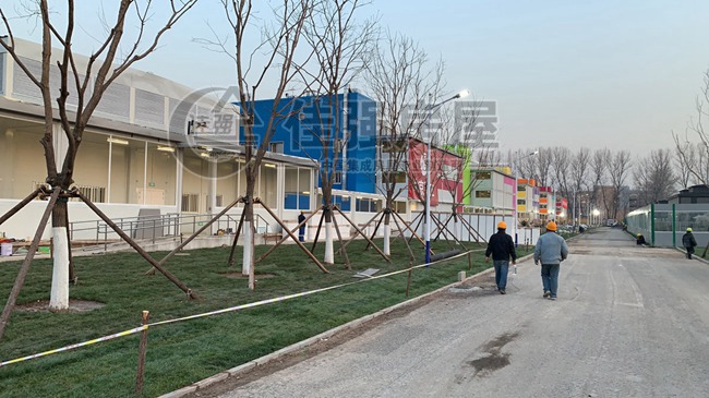 北京小湯山打包箱式房建設(shè)現(xiàn)場